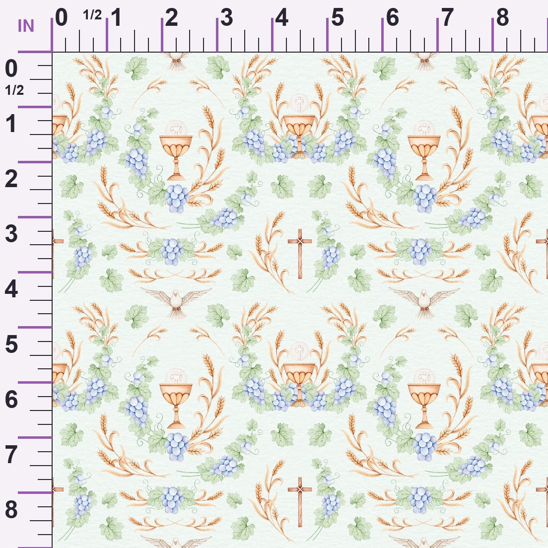 Faithful Blooms Pattern 15 Minky Fabric