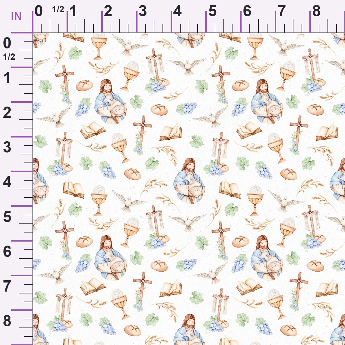 Faithful Blooms Pattern 19 Minky Fabric