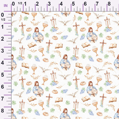 Faithful Blooms Pattern 19 Minky Fabric