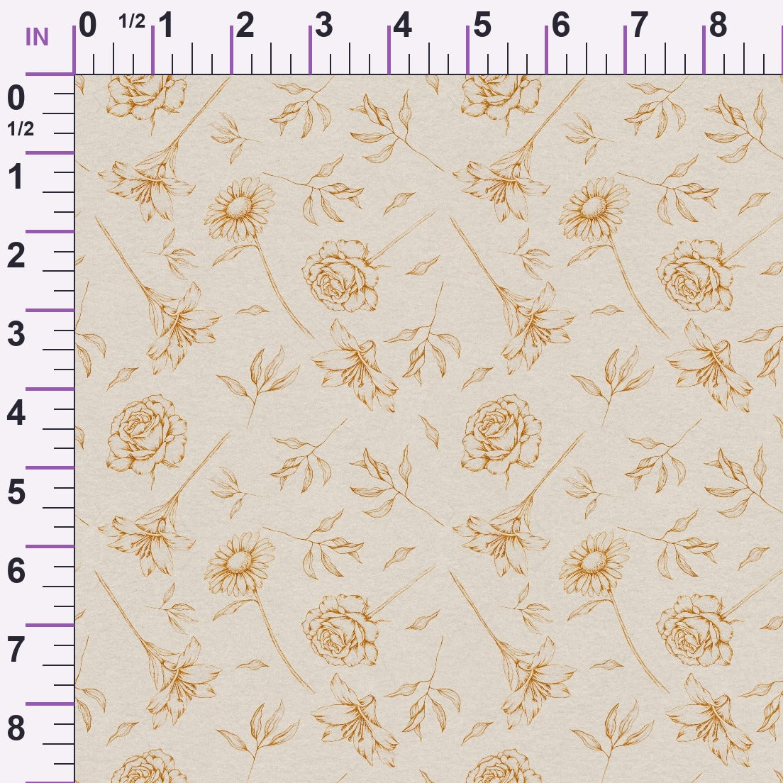 Faithful Blooms Pattern 3 Minky Fabric