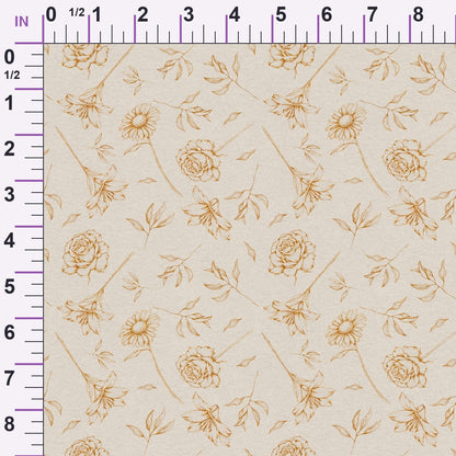Faithful Blooms Pattern 3 Minky Fabric