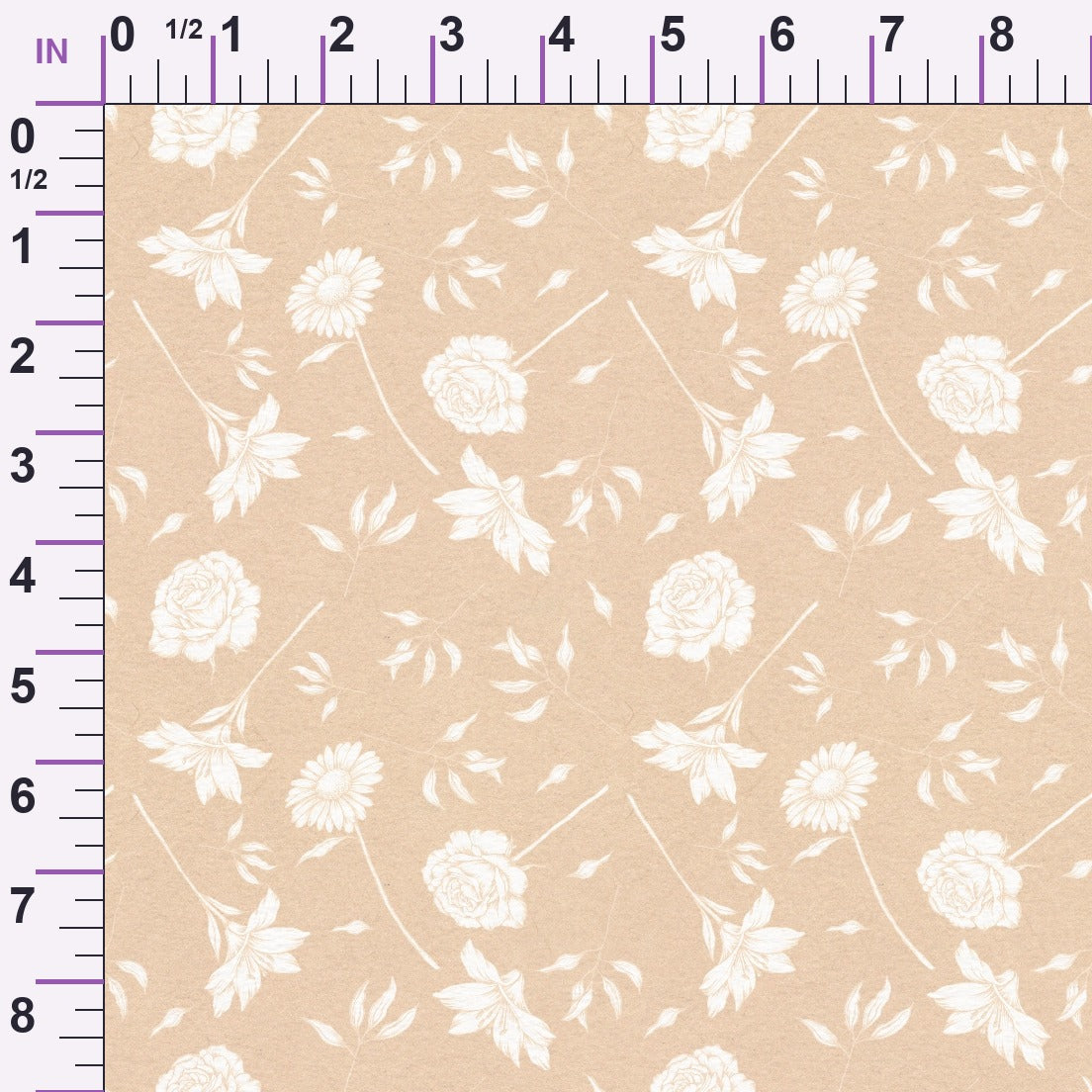 Faithful Blooms Pattern 4 Minky Fabric