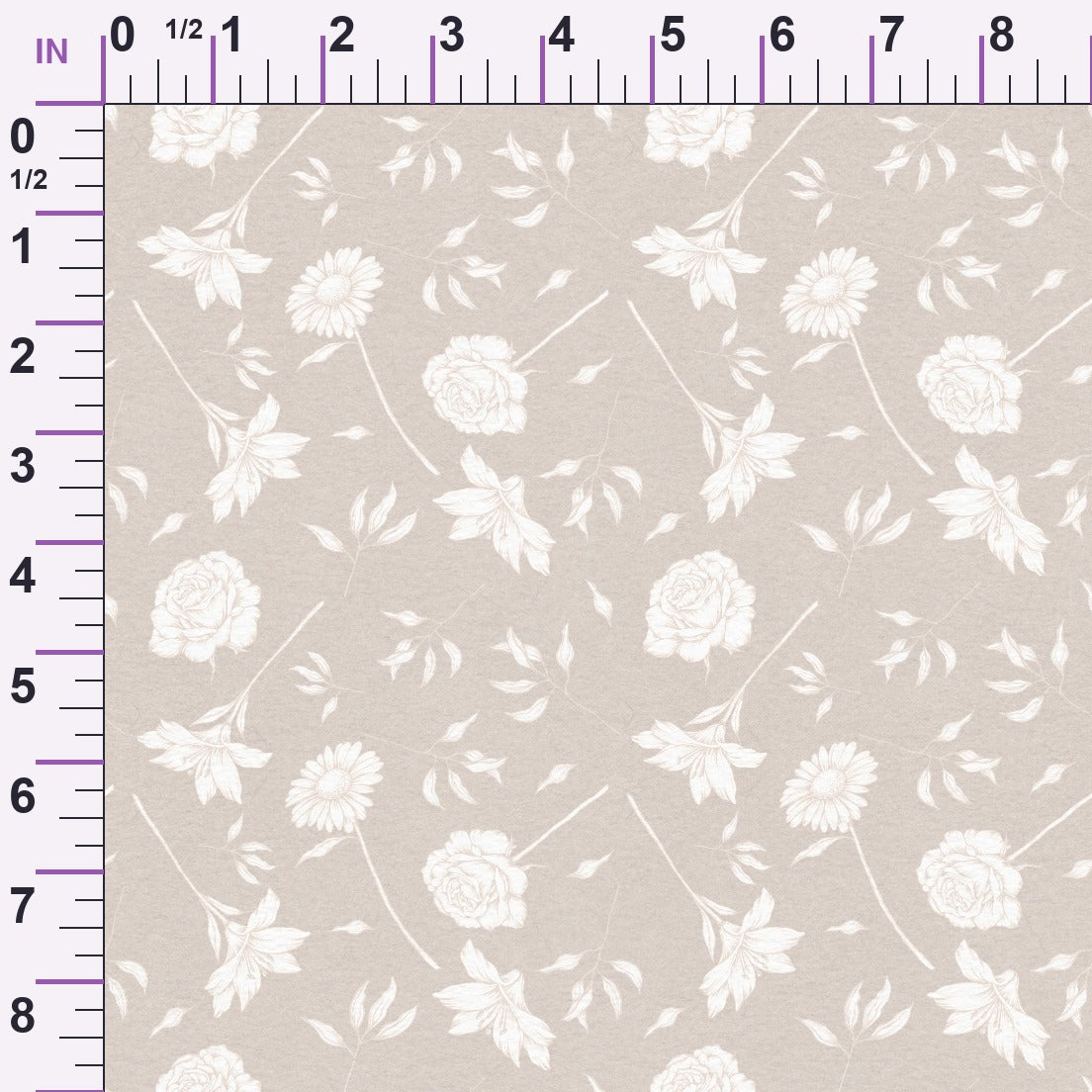 Faithful Blooms Pattern 6 Minky Fabric