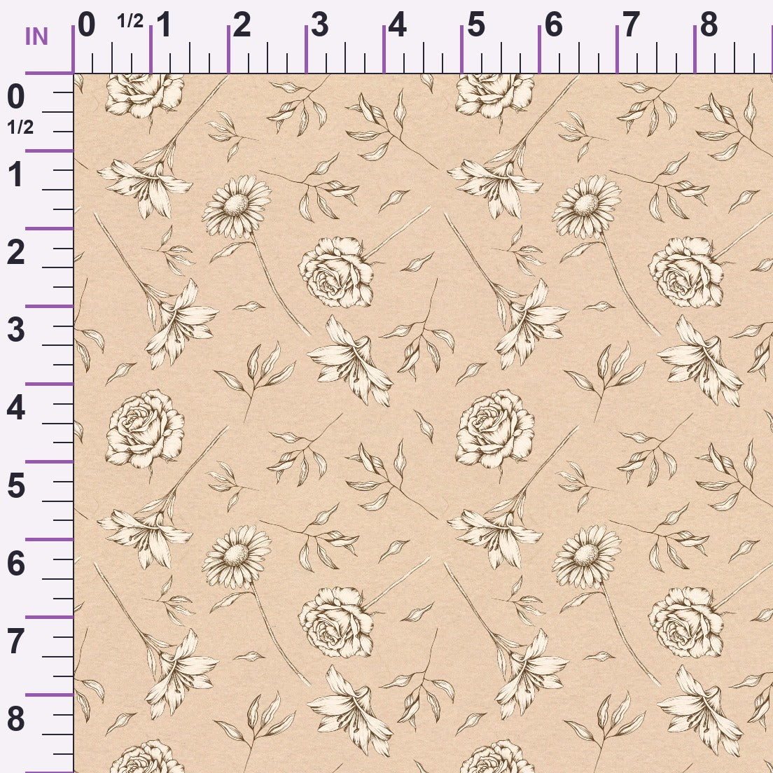 Faithful Blooms Pattern 7 Minky Fabric