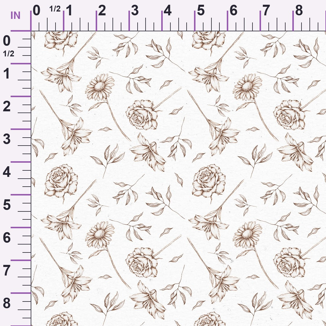 Faithful Blooms Pattern 8 Minky Fabric