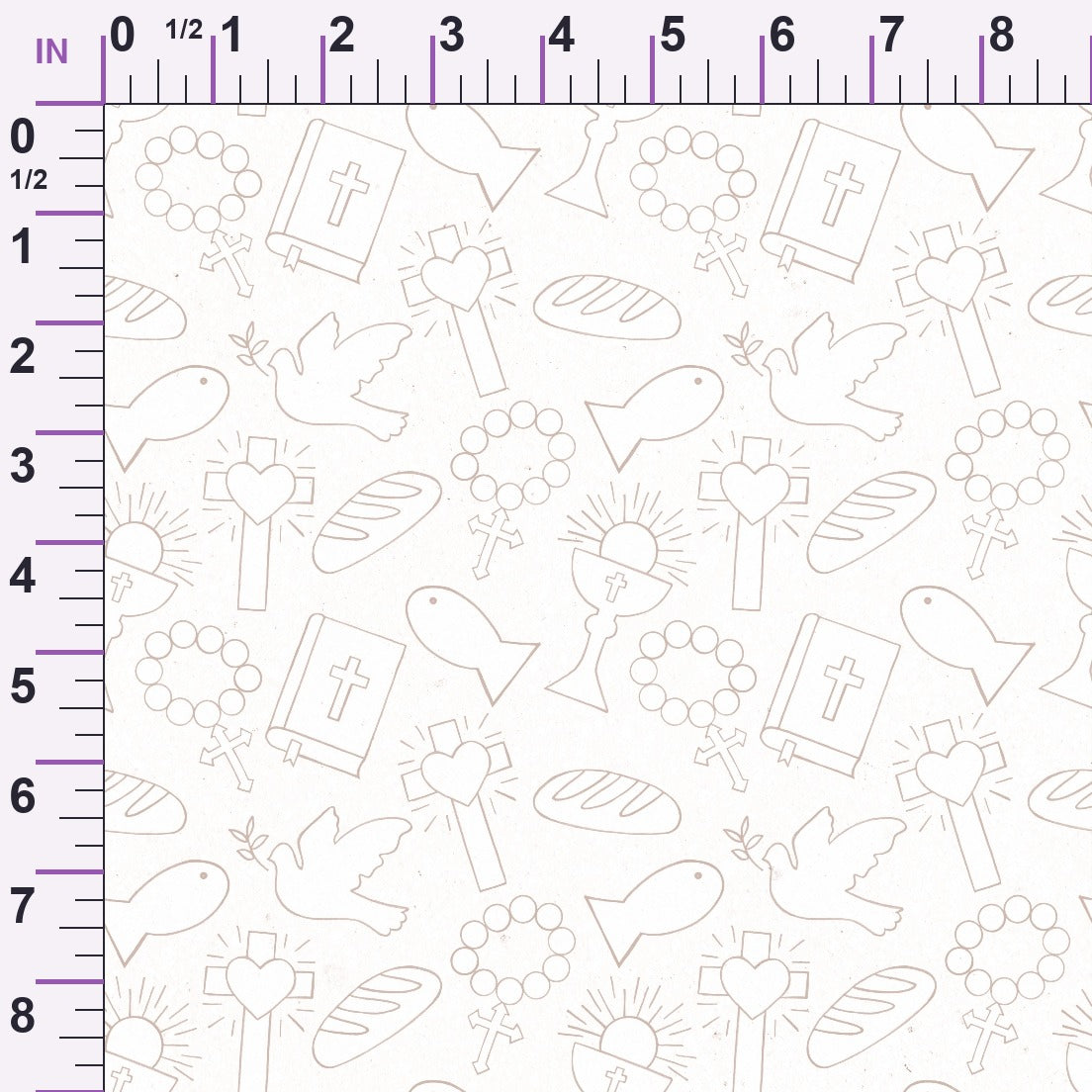 Faithful Blooms Pattern 9 Minky Fabric