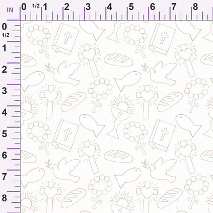 Faithful Blooms Pattern 9 Minky Fabric