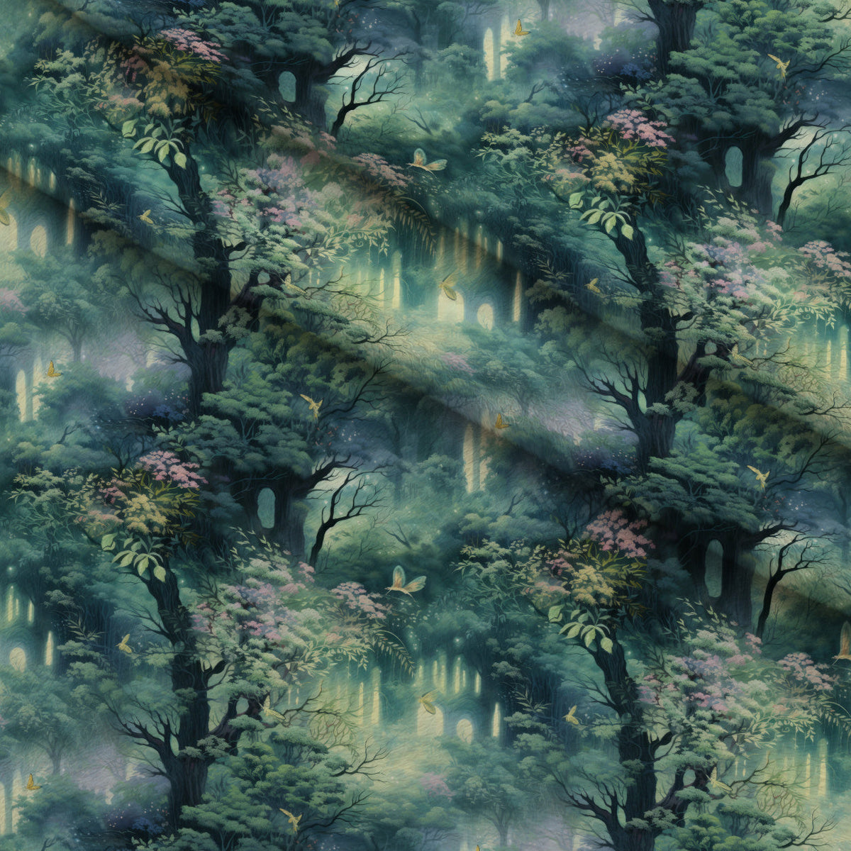 Fantasy Forest Pattern 6 Minky Fabric