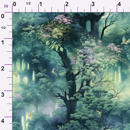 Fantasy Forest Pattern 6 Minky Fabric