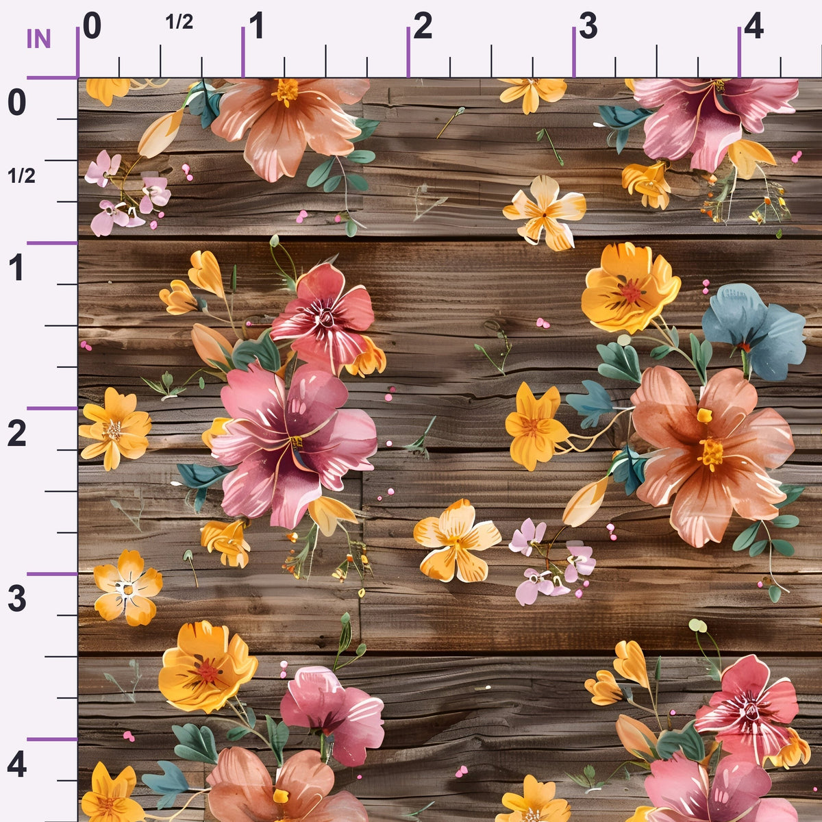 Farmhouse Blooms Pattern 7 Minky Fabric