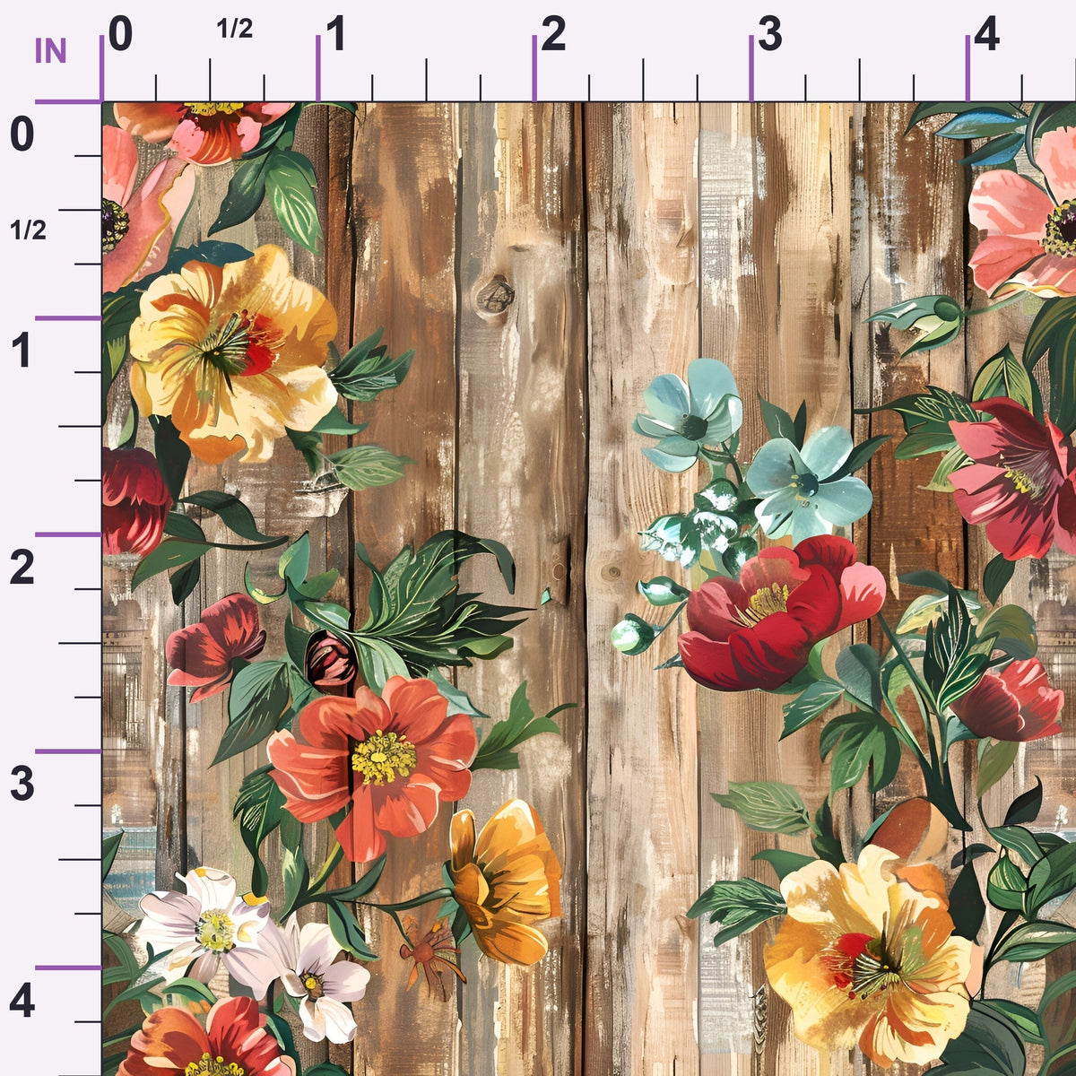 Farmhouse Blooms Pattern 9 Minky Fabric
