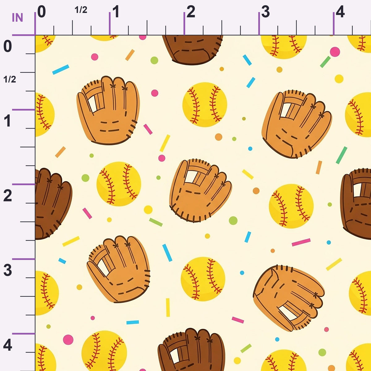 Fastpitch Fever Pattern 12 Minky Fabric