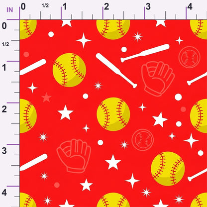 Fastpitch Fever Pattern 15 Minky Fabric