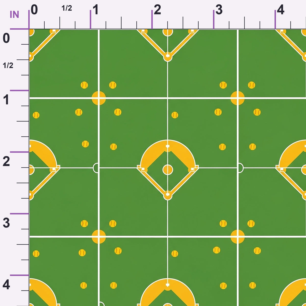 Fastpitch Fever Pattern 2 Minky Fabric
