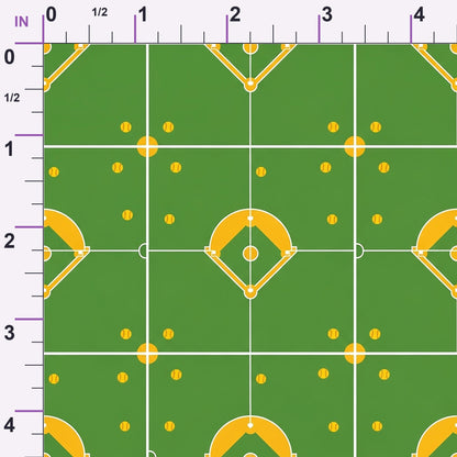 Fastpitch Fever Pattern 2 Minky Fabric