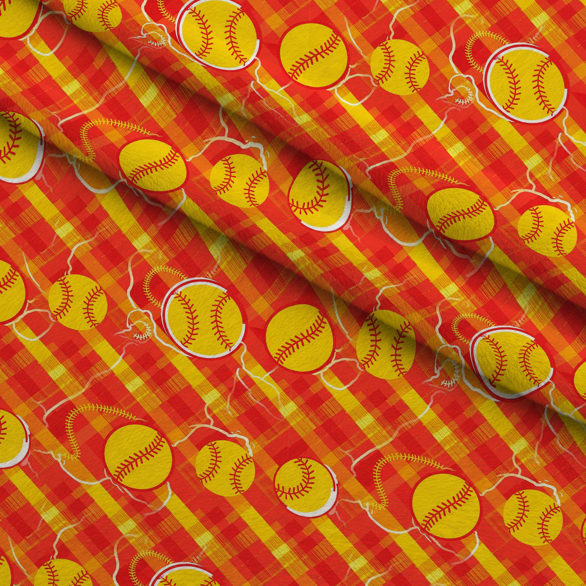 Fastpitch Fever Pattern 20 Minky Fabric