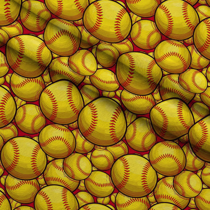 Fastpitch Fever Pattern 21 Minky Fabric