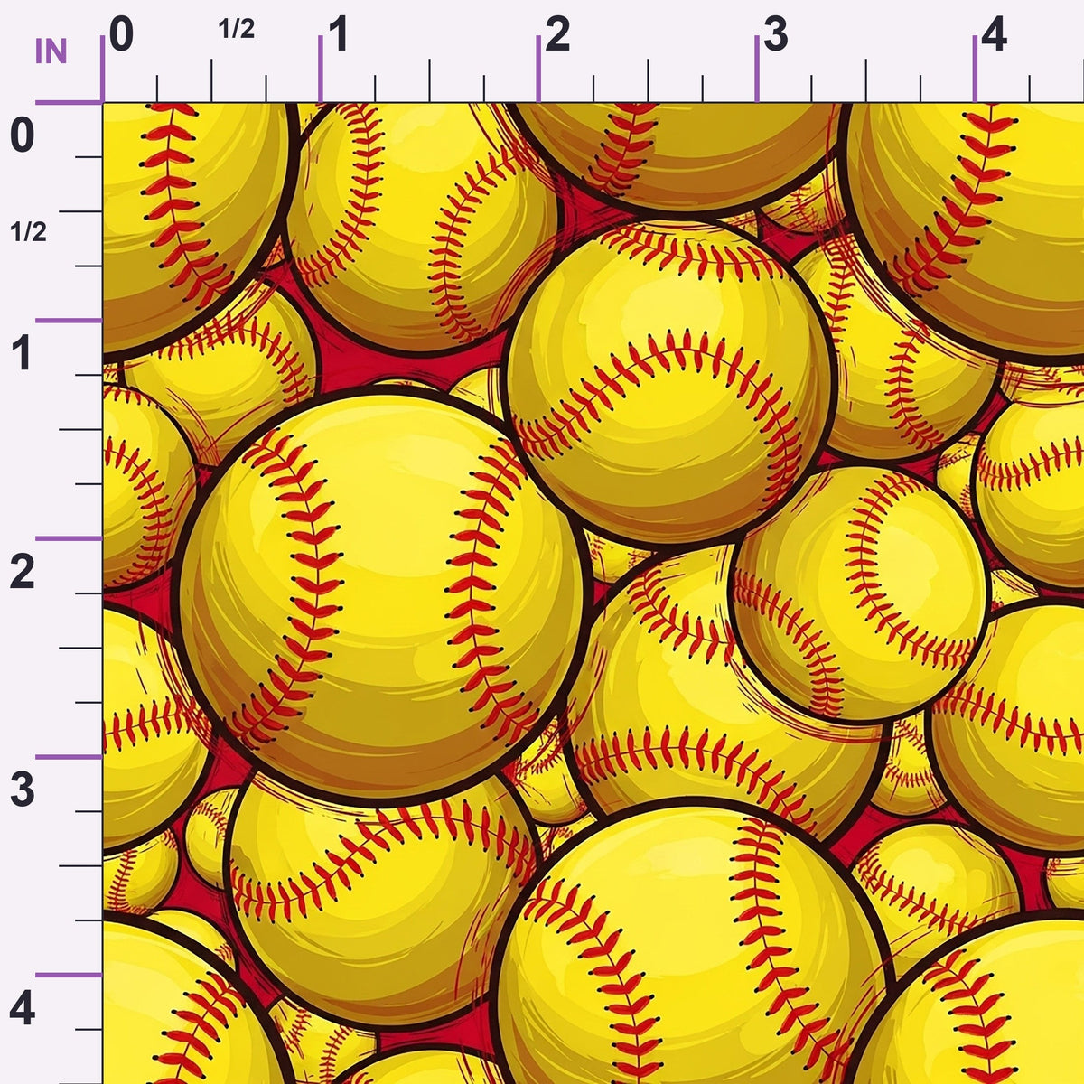 Fastpitch Fever Pattern 21 Minky Fabric