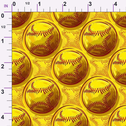 Fastpitch Fever Pattern 22 Minky Fabric