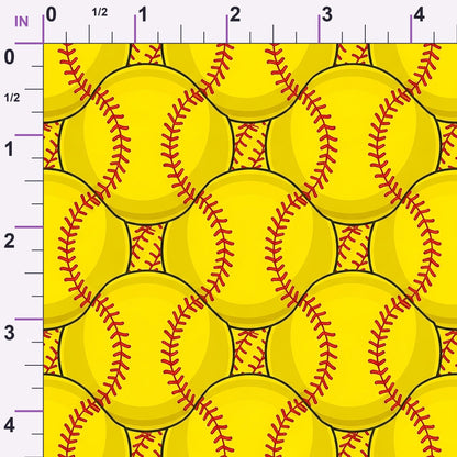 Fastpitch Fever Pattern 24 Minky Fabric