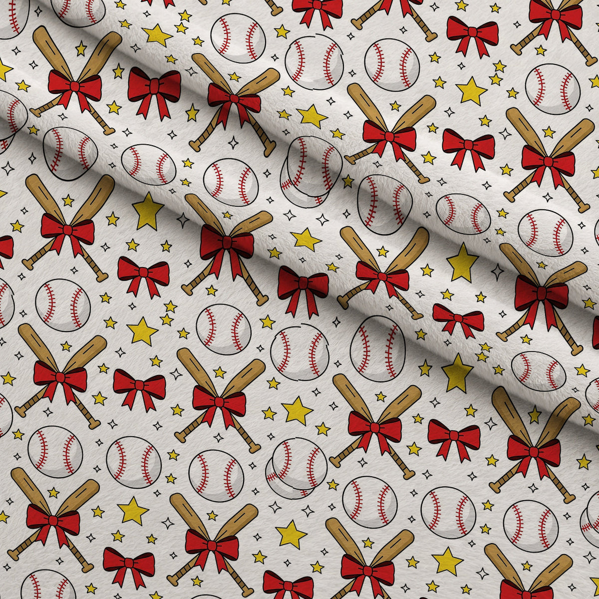 Fastpitch Fever Pattern 4 Minky Fabric