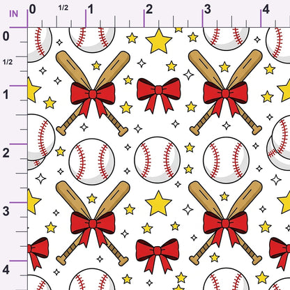 Fastpitch Fever Pattern 4 Minky Fabric