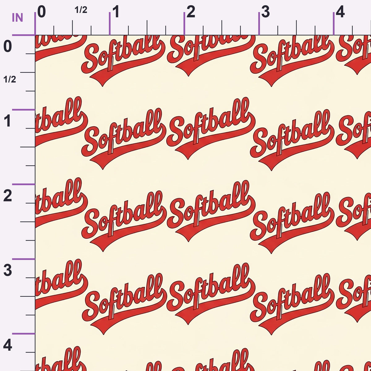 Fastpitch Fever Pattern 5 Minky Fabric