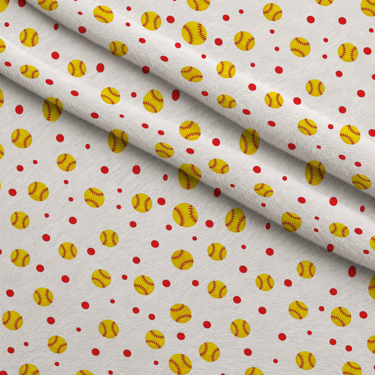 Fastpitch Fever Pattern 6 Minky Fabric