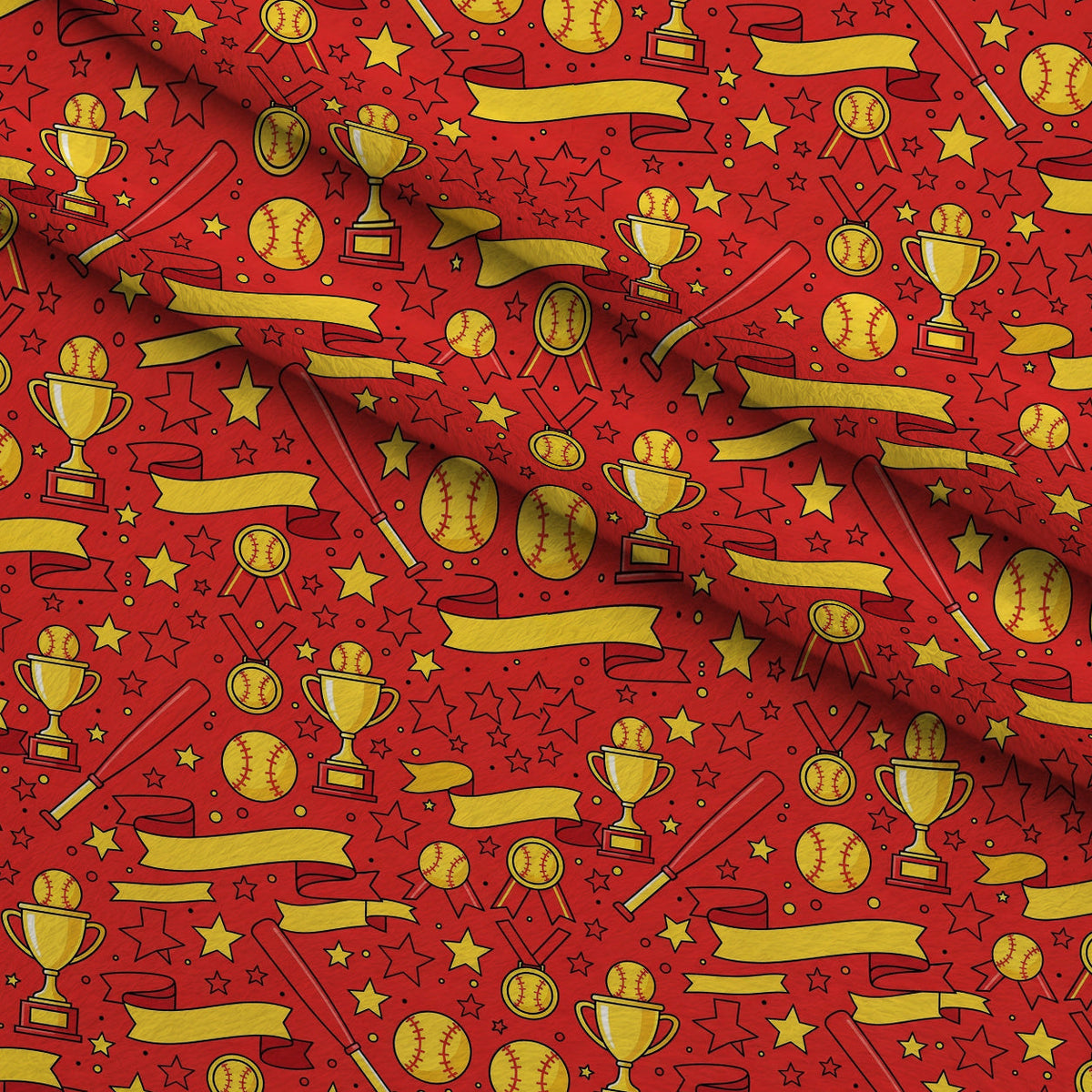 Fastpitch Fever Pattern 9 Minky Fabric