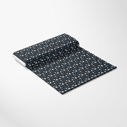 Navy and Cream Christmas Pattern 7 Quilting Cotton Fabric