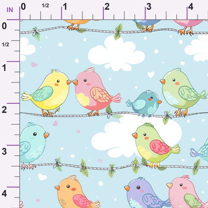 Feathered Friends Pattern 1 Minky Fabric