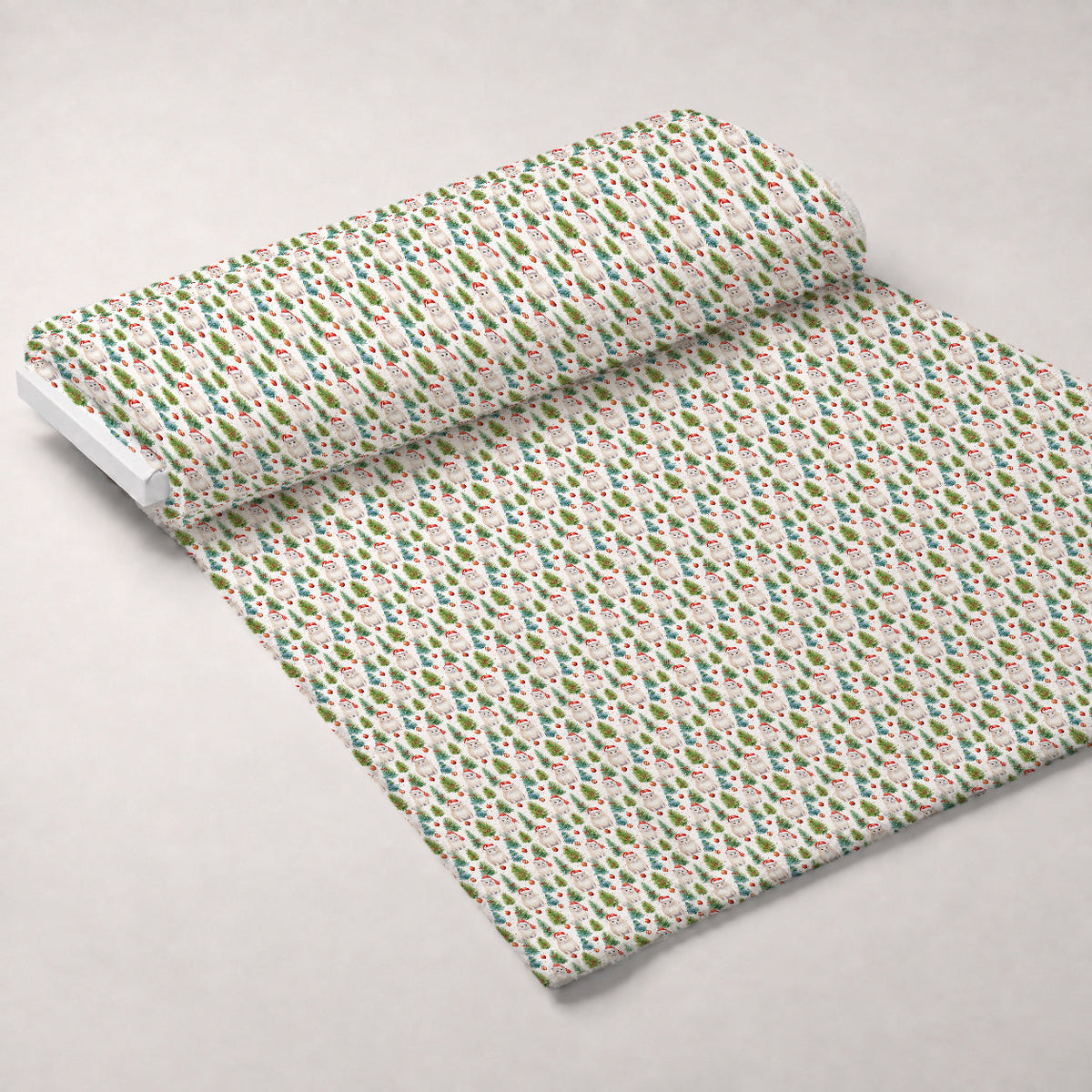 Festive Felines Pattern 1 Minky Fabric
