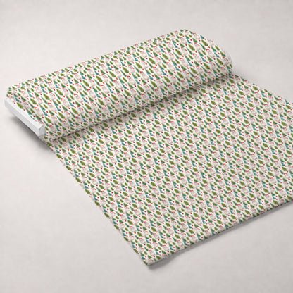 Festive Felines Pattern 1 Minky Fabric