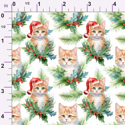Festive Felines Pattern 8 Minky Fabric