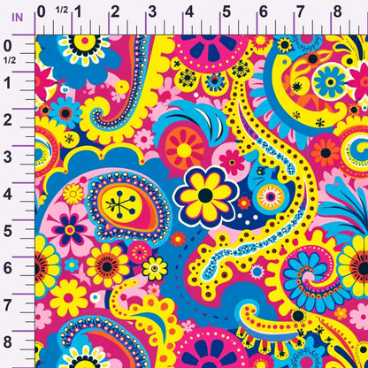 Fiesta Blooms Pattern 1 Minky Fabric
