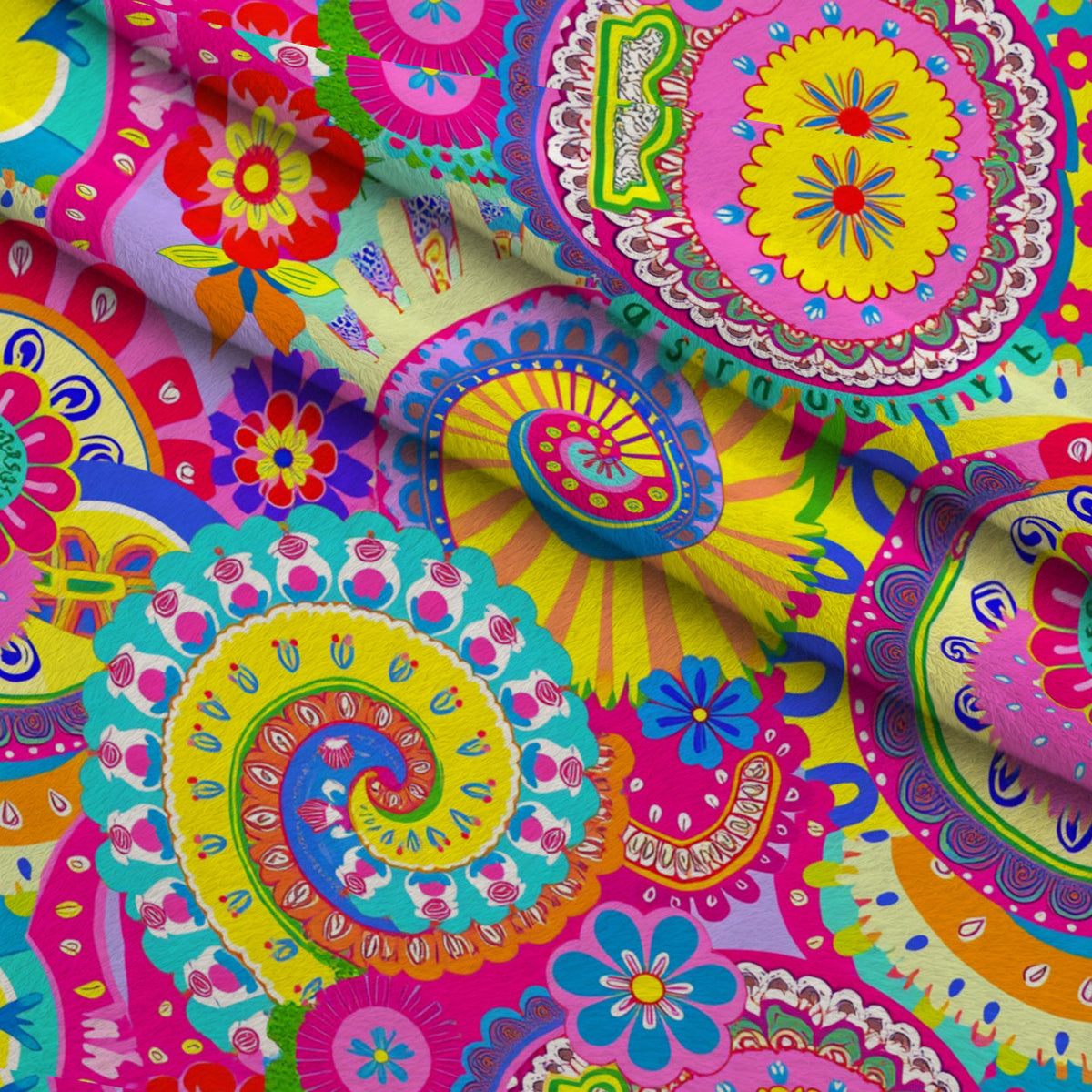 Fiesta Blooms Pattern 11 Minky Fabric