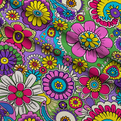 Fiesta Blooms Pattern 2 Minky Fabric