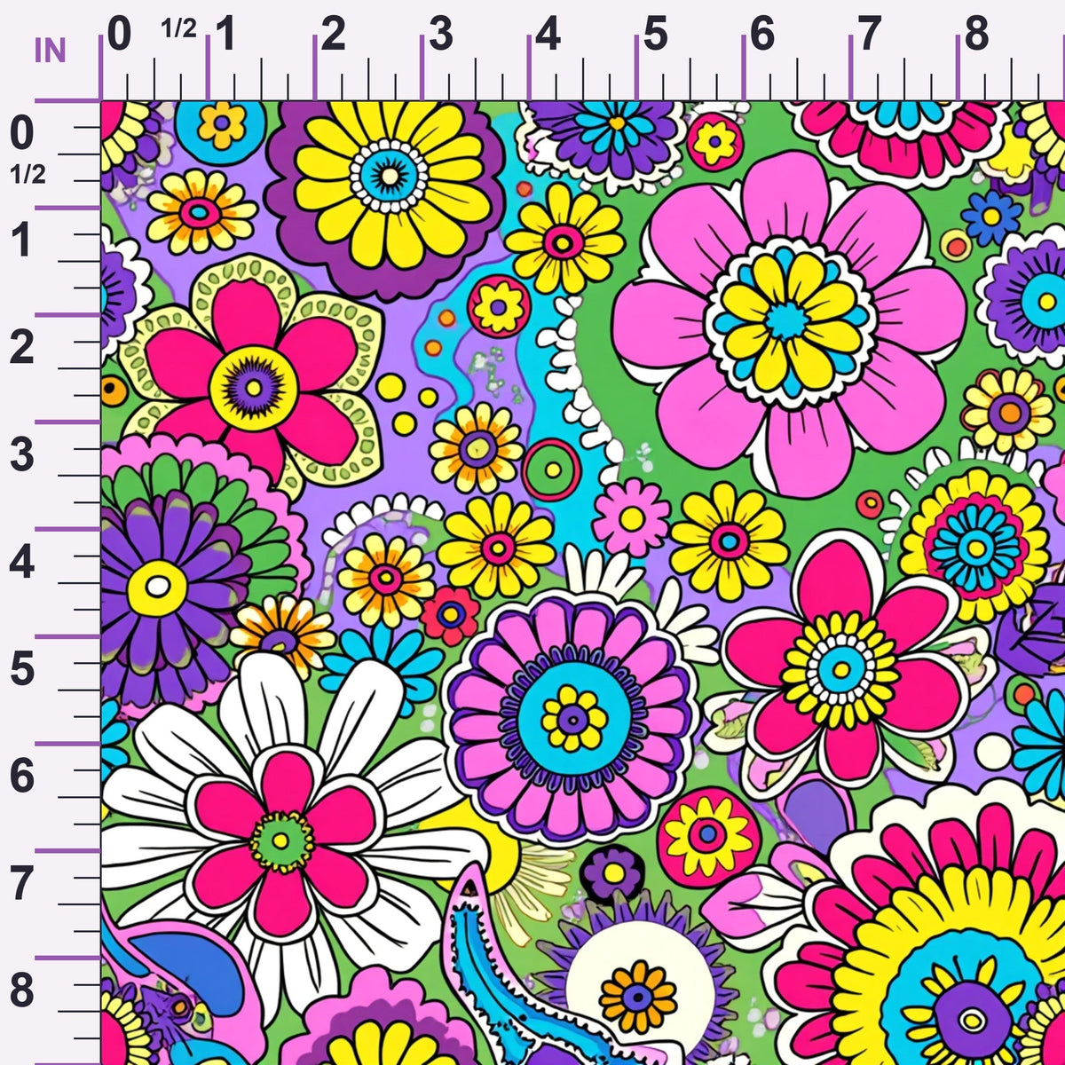 Fiesta Blooms Pattern 2 Minky Fabric