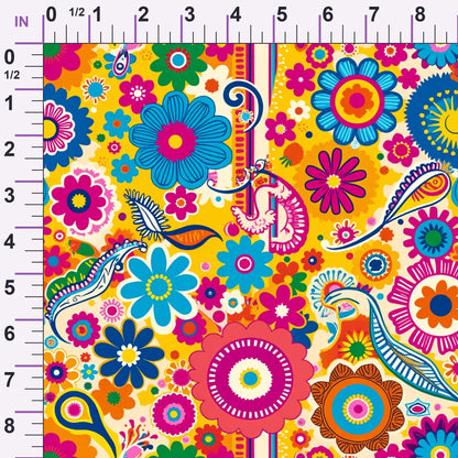 Fiesta Blooms Pattern 20 Minky Fabric