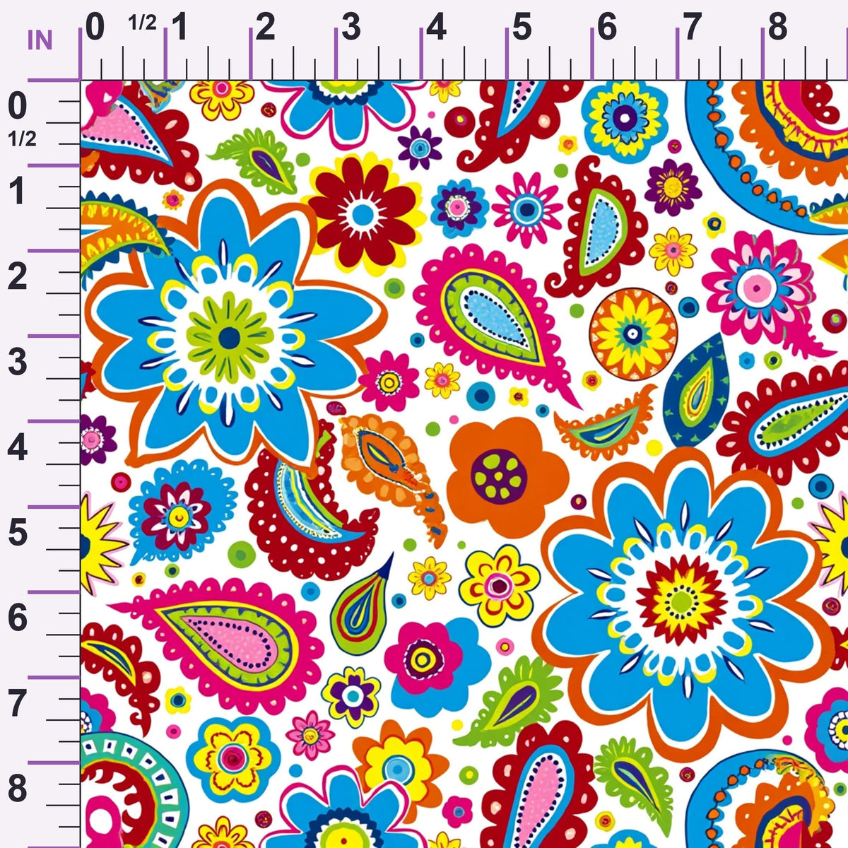 Fiesta Blooms Pattern 3 Minky Fabric