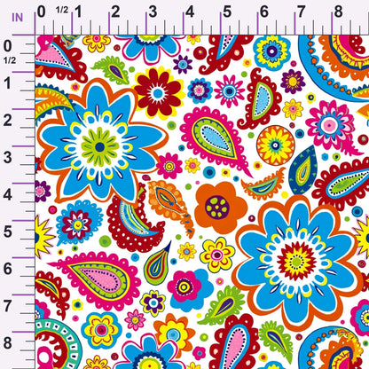 Fiesta Blooms Pattern 3 Minky Fabric