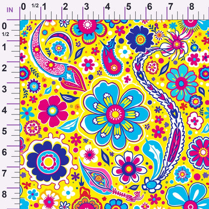 Fiesta Blooms Pattern 4 Minky Fabric