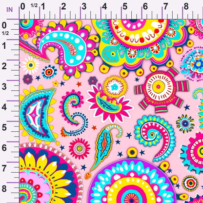 Fiesta Blooms Pattern 8 Minky Fabric
