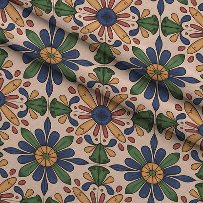 Fiesta Tiles Pattern 10 Minky Fabric