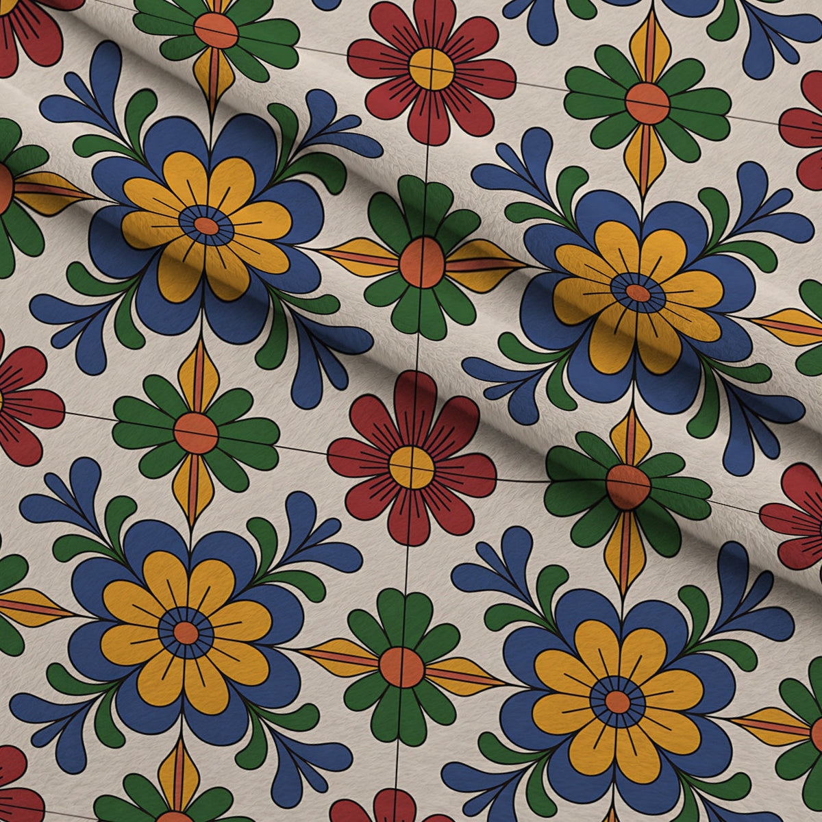 Fiesta Tiles Pattern 11 Minky Fabric