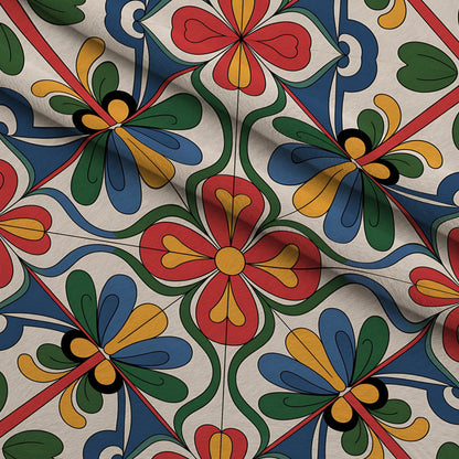 Fiesta Tiles Pattern 12 Minky Fabric