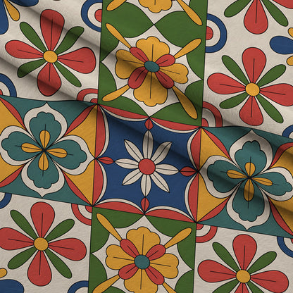 Fiesta Tiles Pattern 14 Minky Fabric