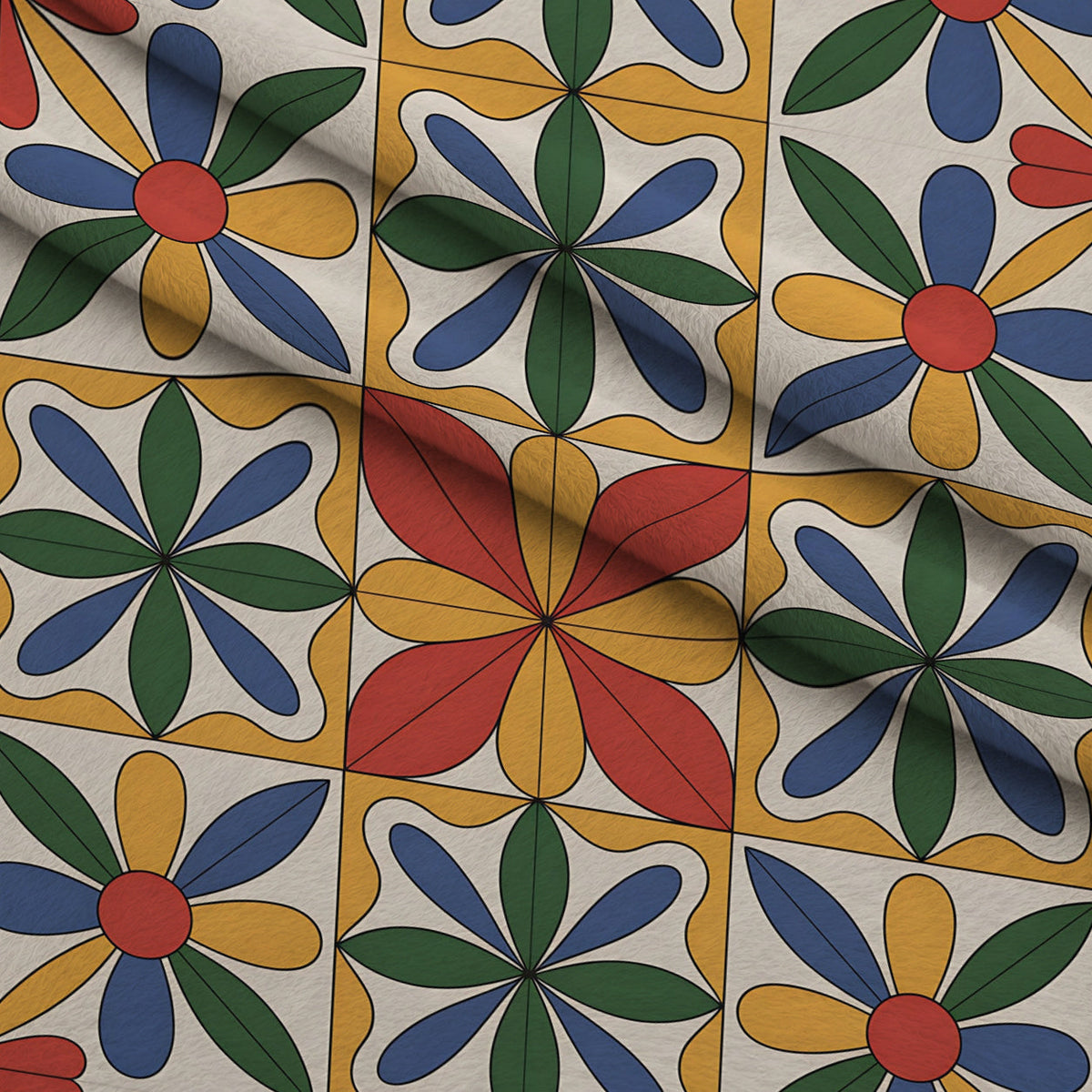 Fiesta Tiles Pattern 15 Minky Fabric