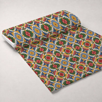 Fiesta Tiles Pattern 16 Minky Fabric