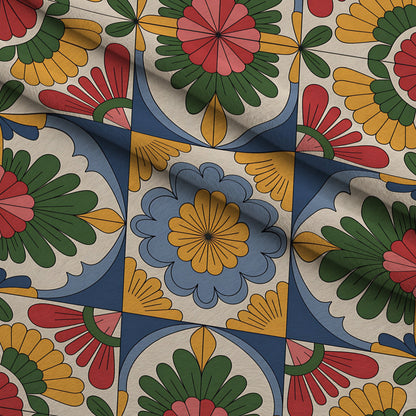 Fiesta Tiles Pattern 16 Minky Fabric